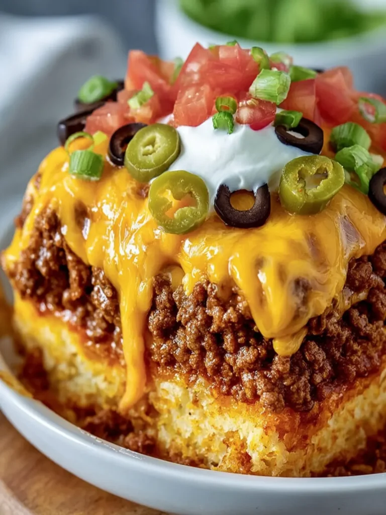 Loaded Cheesy Taco Casserole Recipe First Image