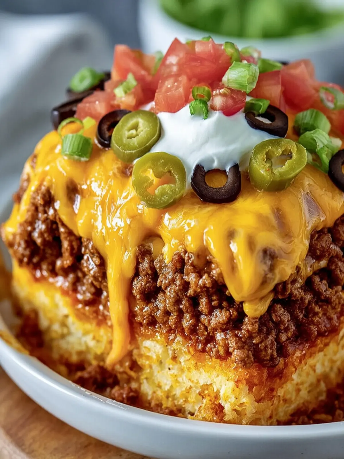 Loaded Cheesy Taco Casserole Recipe First Image
