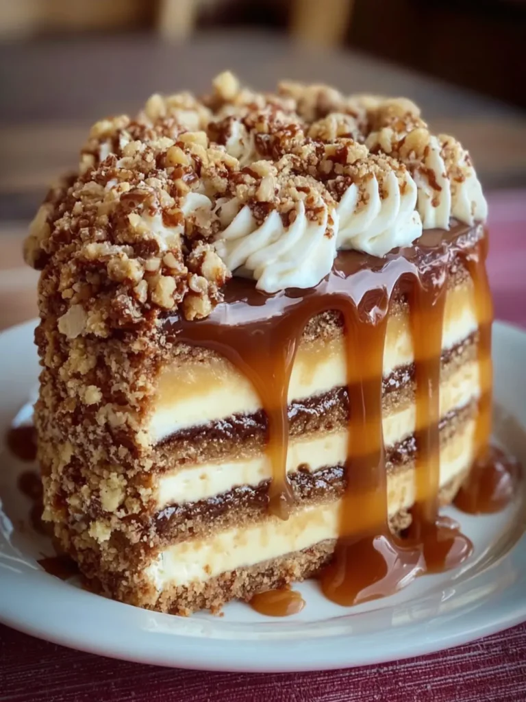 Decadent Caramel Layered Cake First Image