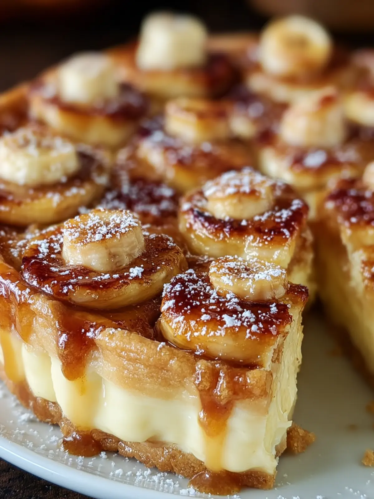 Sweet Caramelized Banana Tart First Image