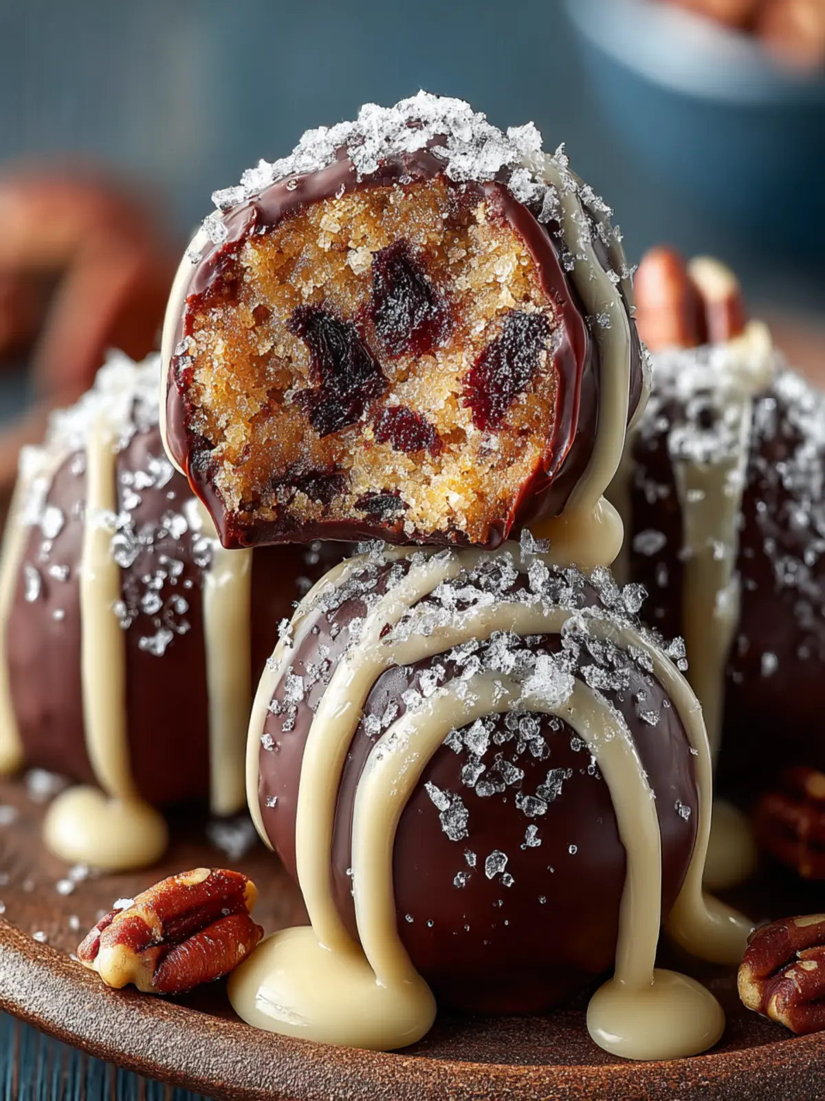 Decadent Chocolate Pecan Truffle Bites First Image