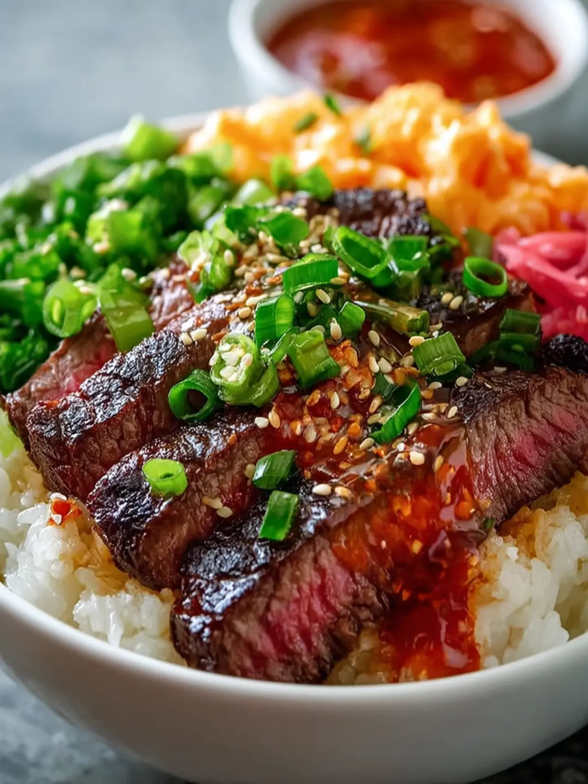 Korean BBQ Steak Rice Bowls First Image