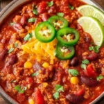 Slow Cooker Ground Turkey Chili First Image