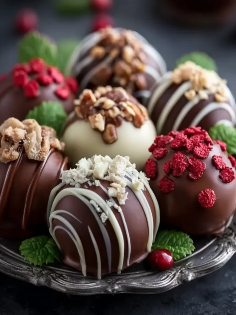 Elegant Decorative Chocolate Truffles First Image