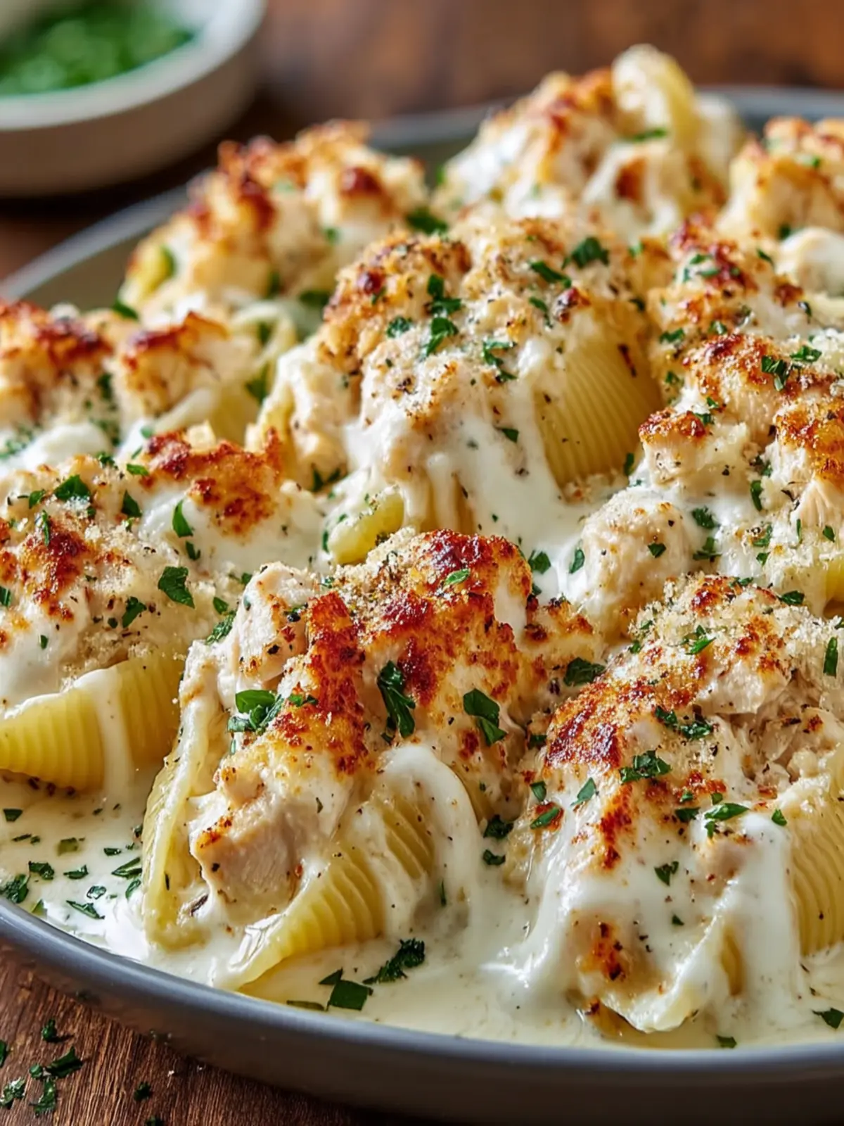 Creamy Chicken Stuffed Shells First Image