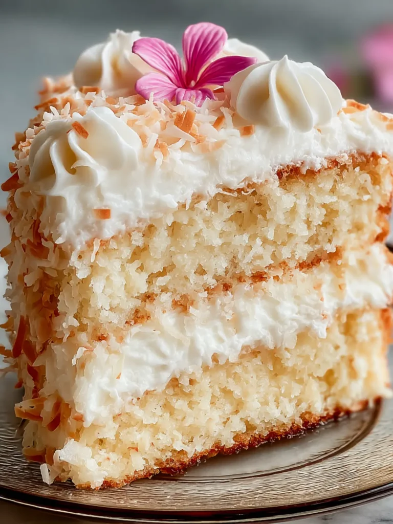 Irresistible Old-Fashioned Coconut Cake Recipe to Savor First Image