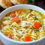 Gluten Free Homemade Chicken Noodle Soup First Image
