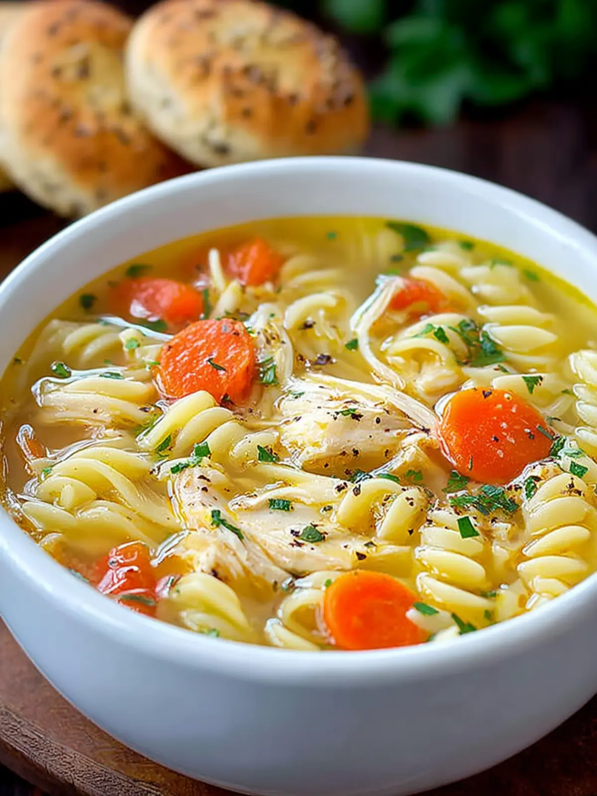 Gluten Free Homemade Chicken Noodle Soup First Image