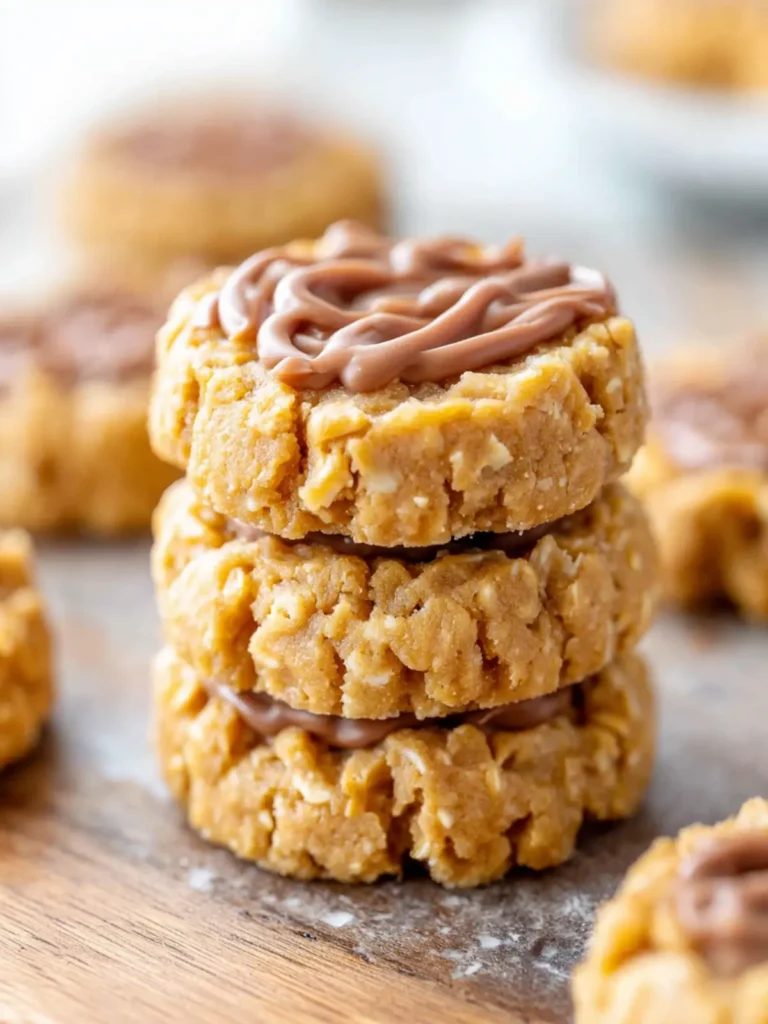 Peanut Butter No Bake Cookies First Image