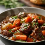 Slow Cooked Paleo Crockpot Stew Recipe First Image