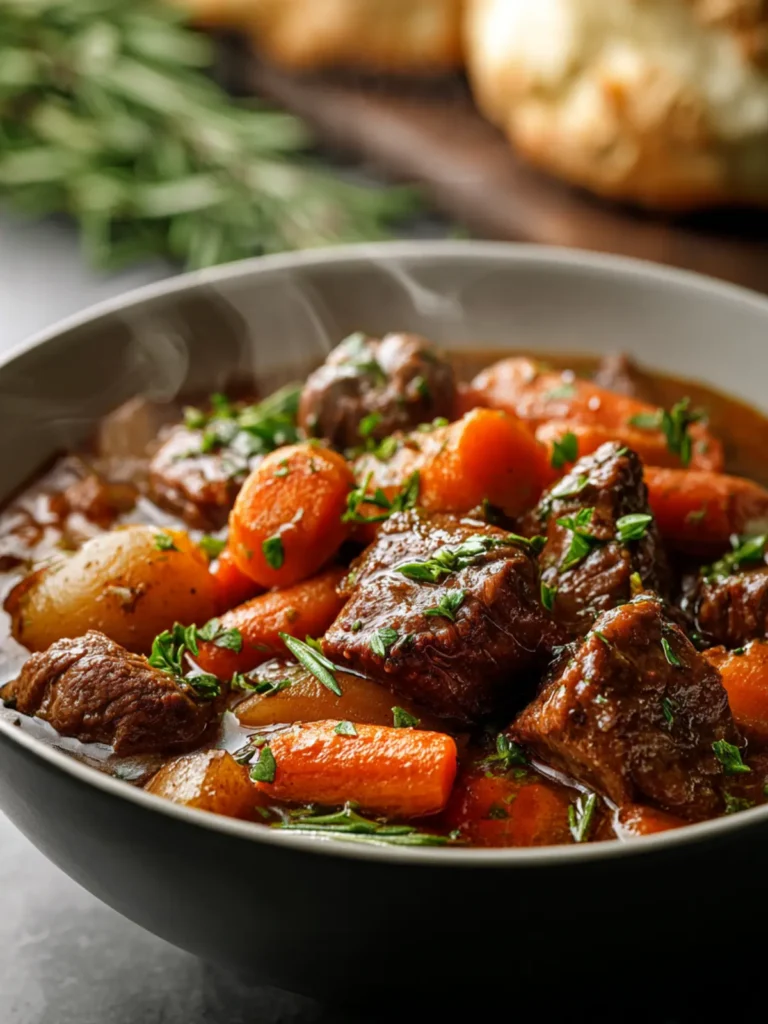 Slow Cooked Paleo Crockpot Stew Recipe First Image