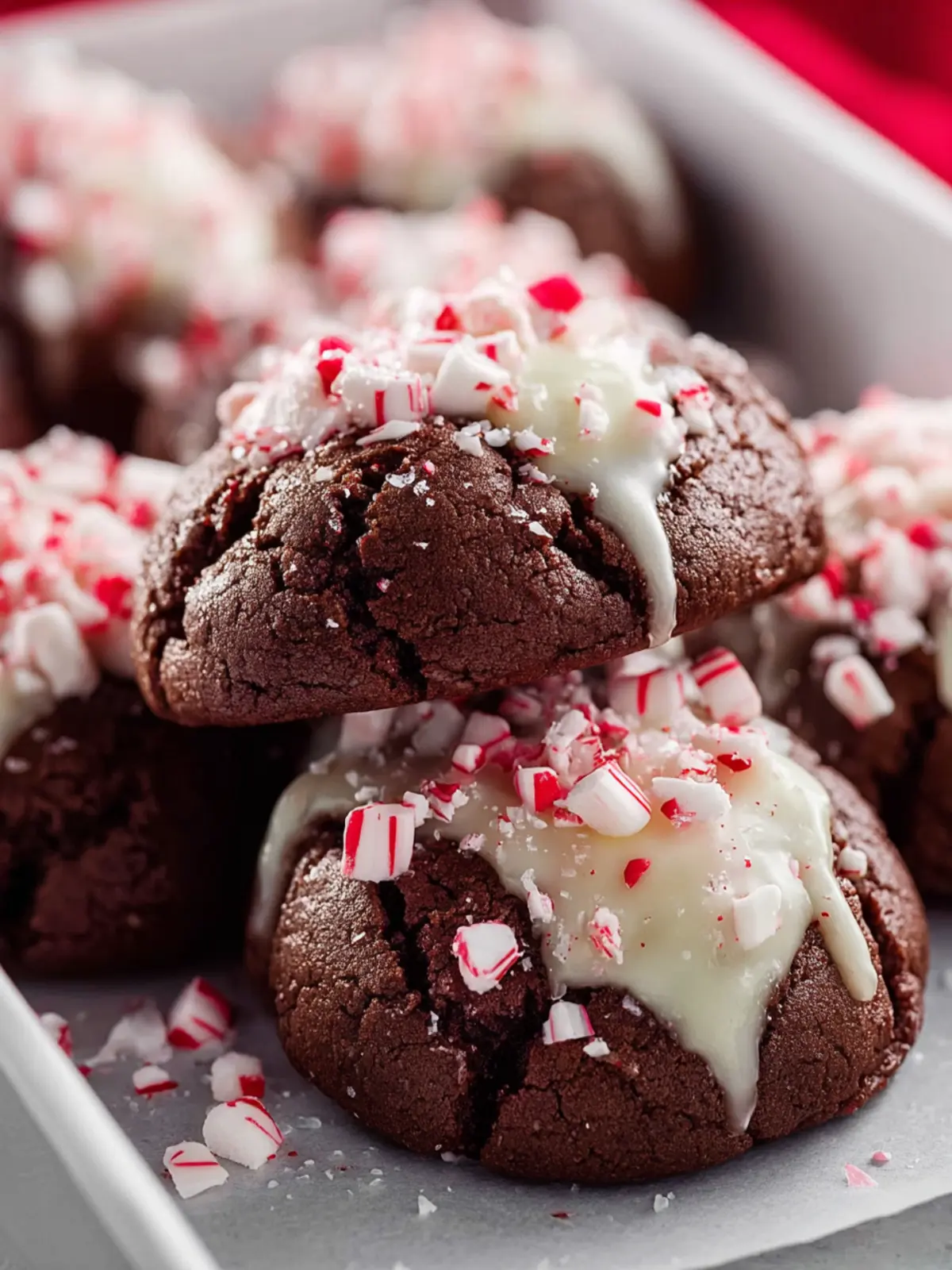 Chocolate Peppermint Cookies First Image