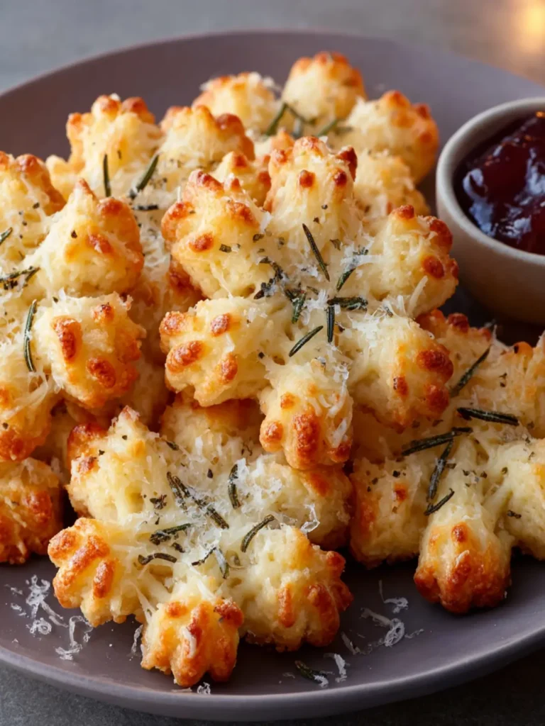 Irresistible Savory Rosemary Parmesan Snowflake Cookies First Image