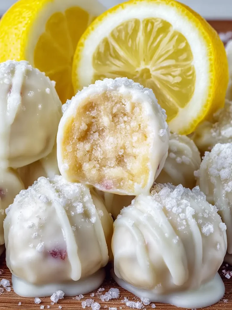 White Chocolate Lemon Truffles First Image