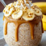 Delightful Peanut Butter Banana Overnight Oats Recipe First Image
