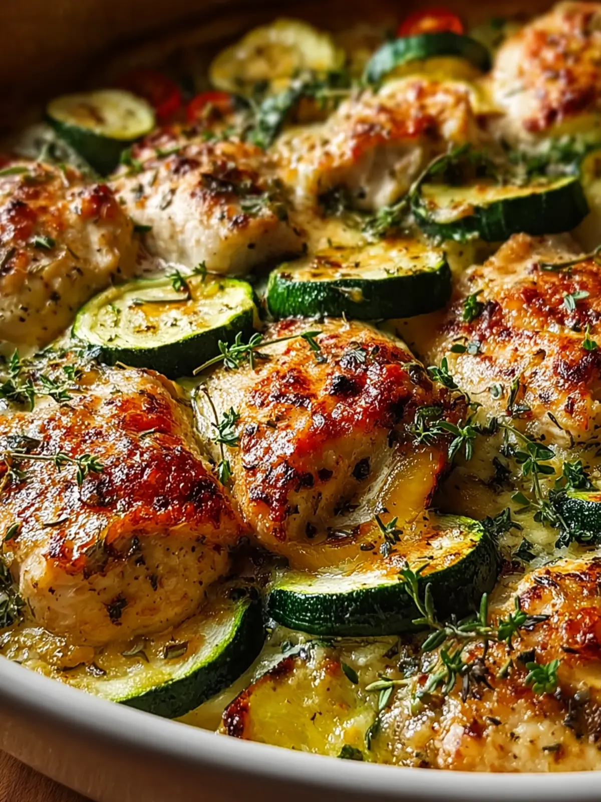 Heavenly Chicken Zucchini Bake: Quick, High-Protein Delight First Image