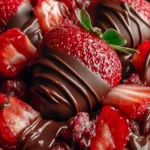 Irresistible Chocolate-Dipped Strawberry Cookie Dough Treats First Image