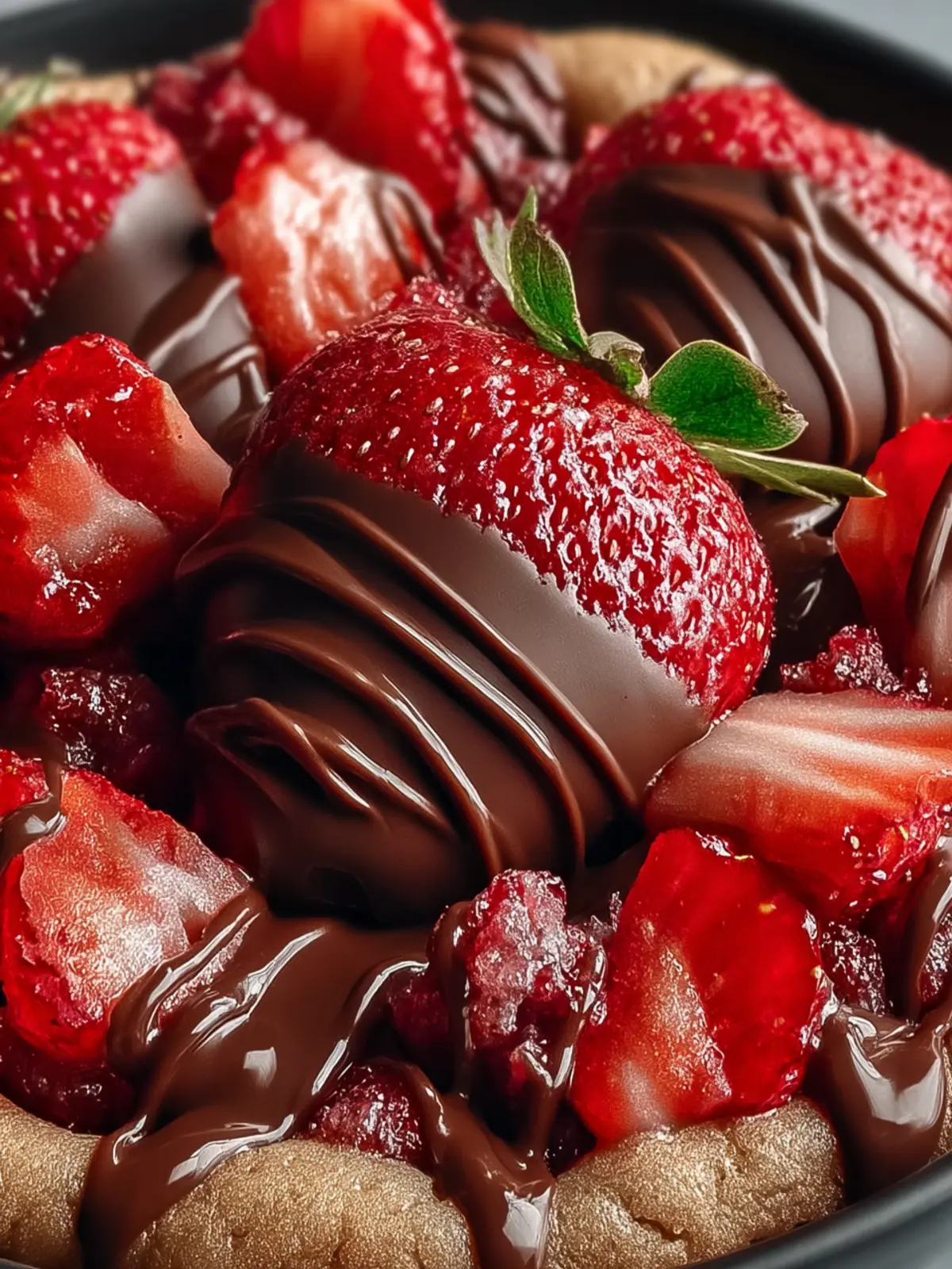 Irresistible Chocolate-Dipped Strawberry Cookie Dough Treats First Image