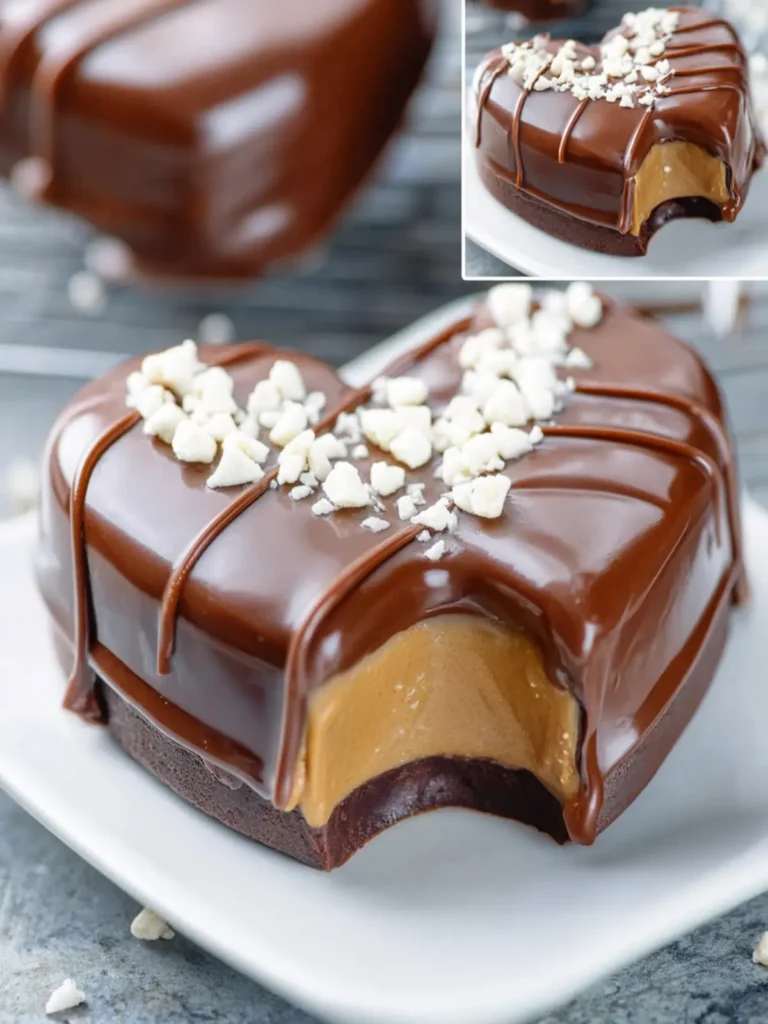 Chocolate Peanut Butter Valentine’s Heart First Image