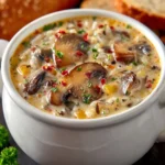 Creamy Wild Rice Mushroom Soup First Image