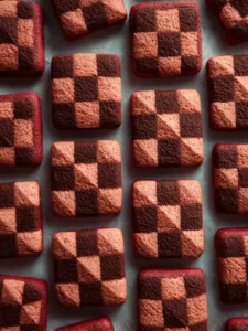 Strawberry Chocolate Checkered Cookies First Image