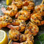 Irresistible Garlic Butter Shrimp Skewers Recipe First Image