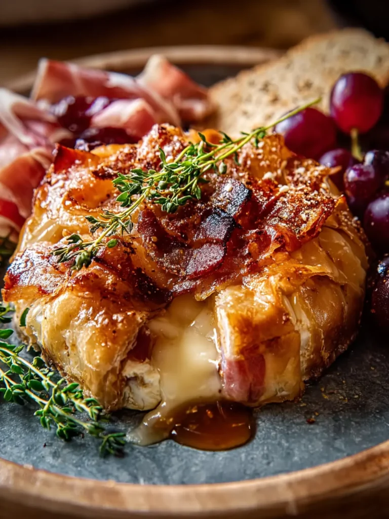 Prosciutto Wrapped Baked Brie in Pastry: Irresistible Flavor First Image