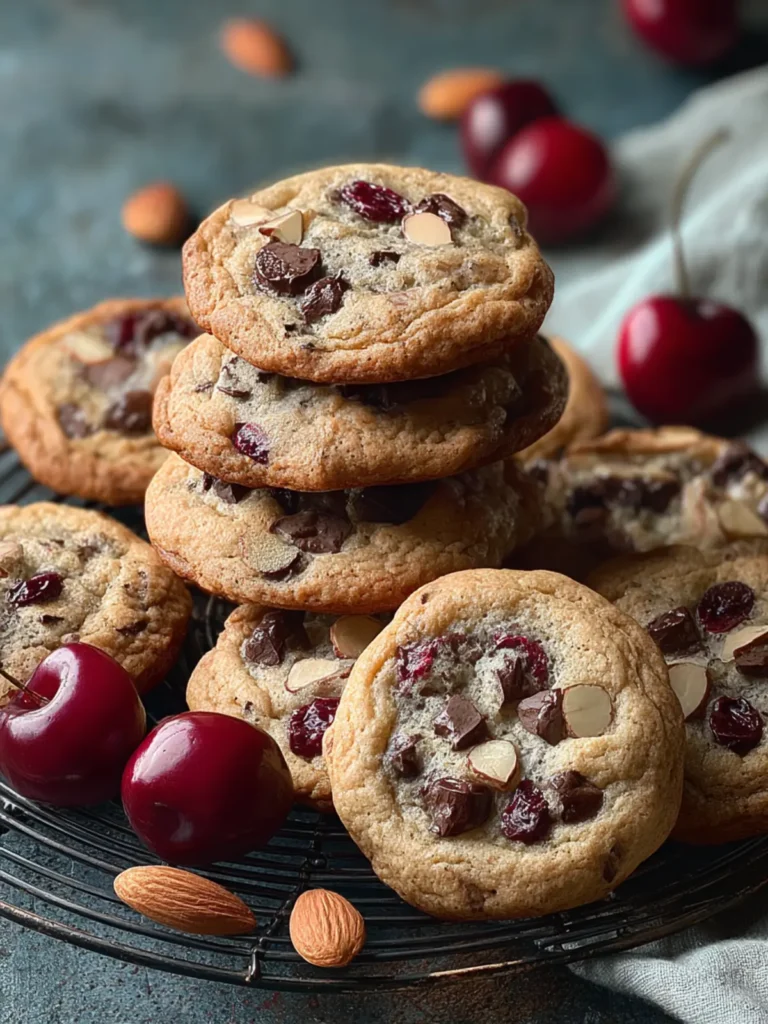 Irresistible Cherry Almond Chocolate Chip Cookies Recipe First Image