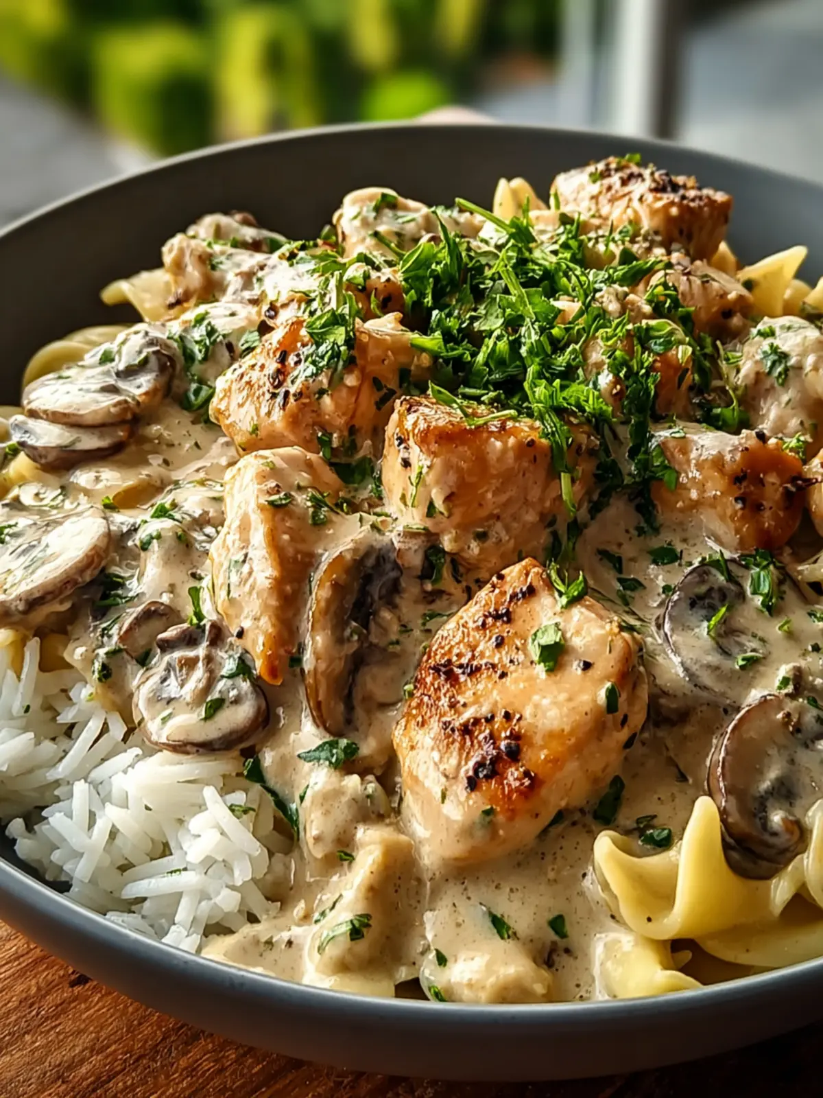 Creamy Chicken Stroganoff First Image