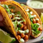 Chickpea Tacos with Cilantro Lime Sauce First Image