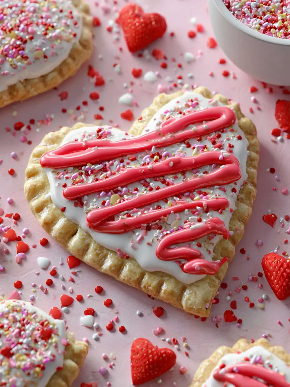 Heart Shaped Valentine’s Day Pop Tarts First Image