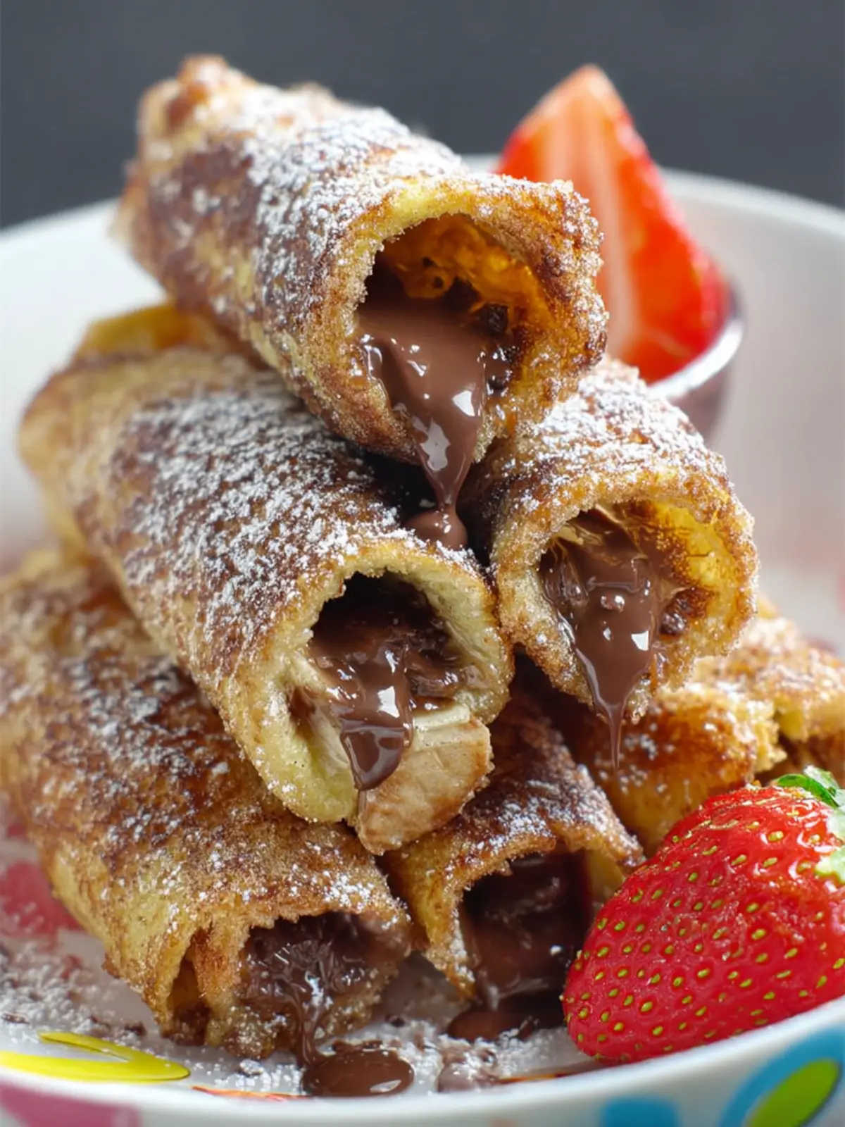 The imperfectly “perfect” Nutella French Toast Roll Ups First Image