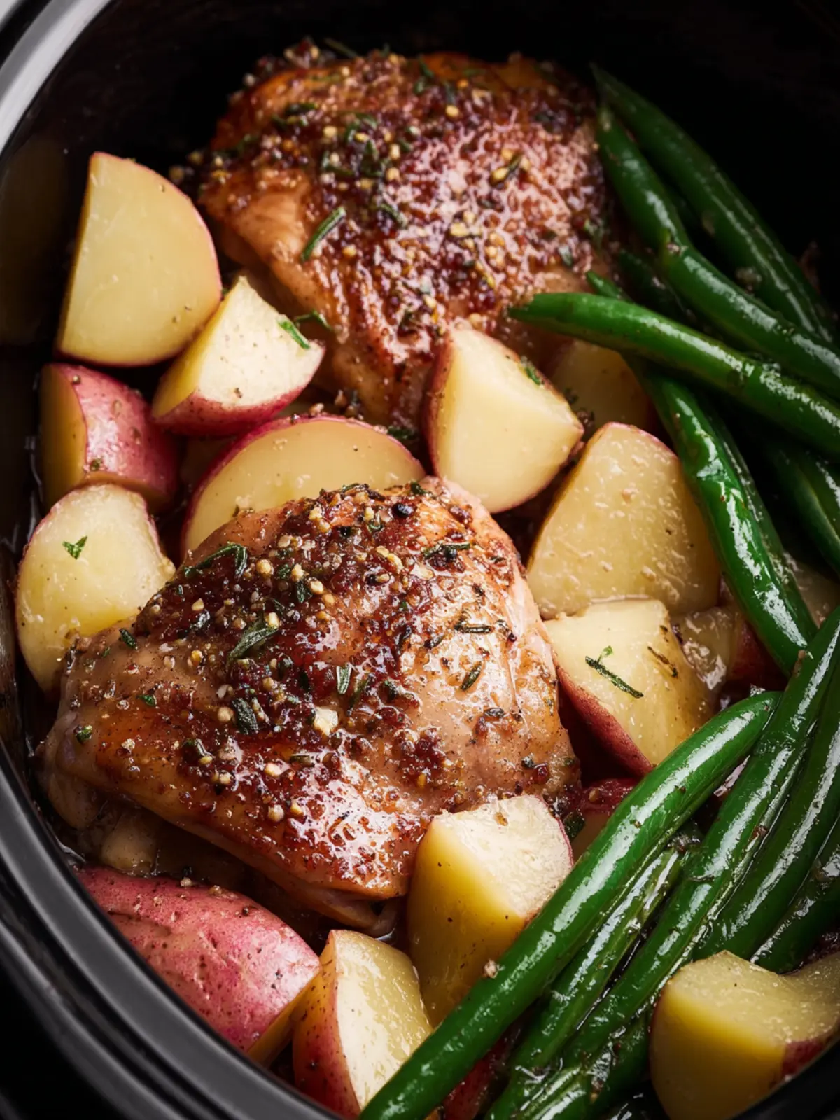 Slow Cooker Chicken and Potatoes with Green Beans First Image