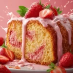 Strawberry Milkshake Pound Cake First Image