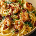 Creamy Sun-Dried Tomato Shrimp Pasta First Image