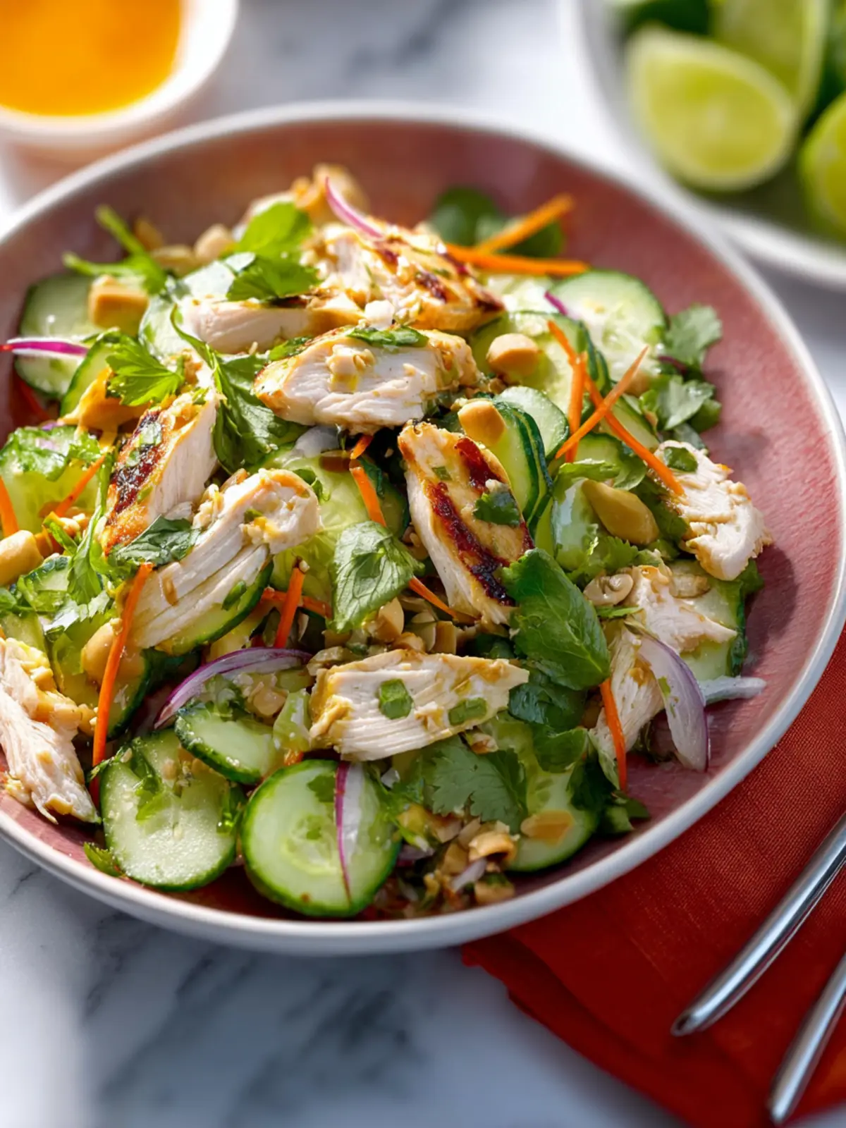 Peanut Cucumber Chicken Salad First Image