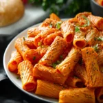 Vegan Creamy Tomato Rigatoni Pasta First Image