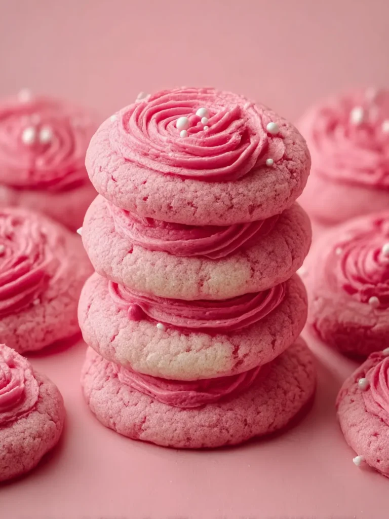 Pink Velvet Cookie Bliss: Soft, Chewy, and Irresistibly Sweet First Image