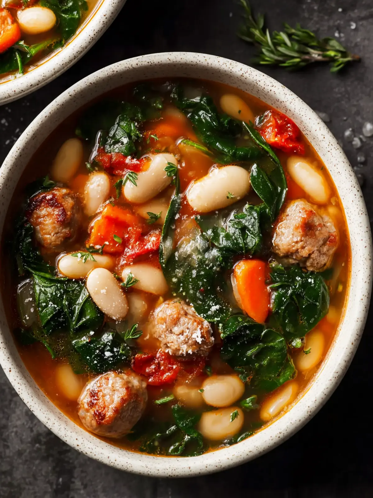 Italian Sausage White Bean Soup First Image