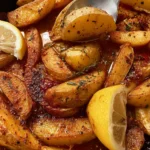 Greek Restaurant-Style Lemon Roasted Potatoes First Image