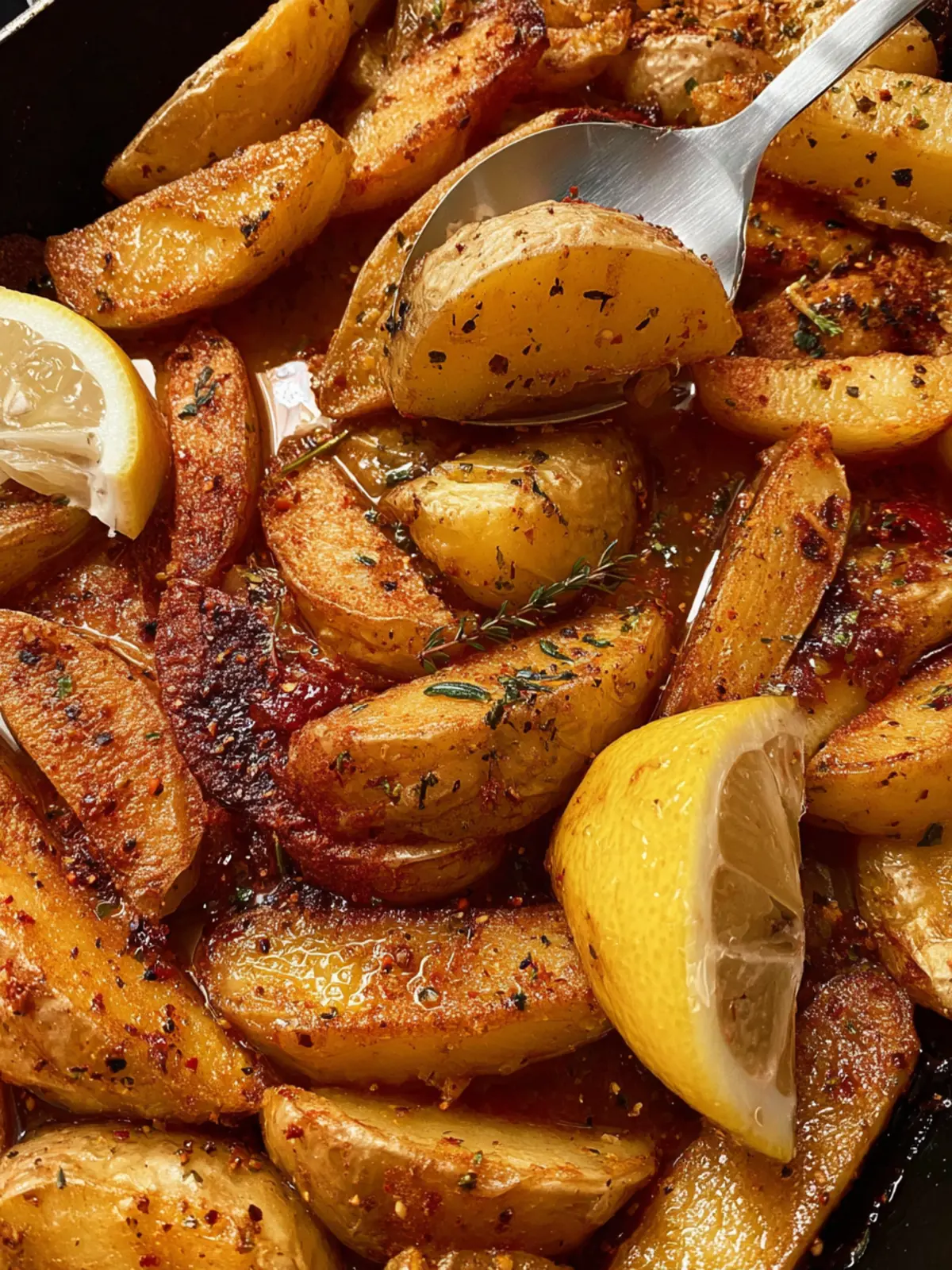 Greek Restaurant-Style Lemon Roasted Potatoes First Image