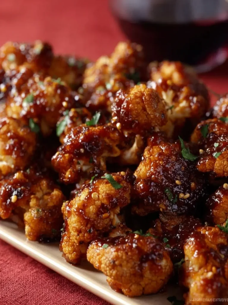 Balsamic Glazed Cauliflower Wings First Image