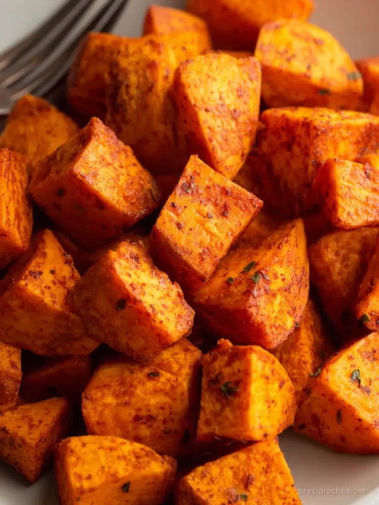 Air Fryer Sweet Potato Cubes First Image