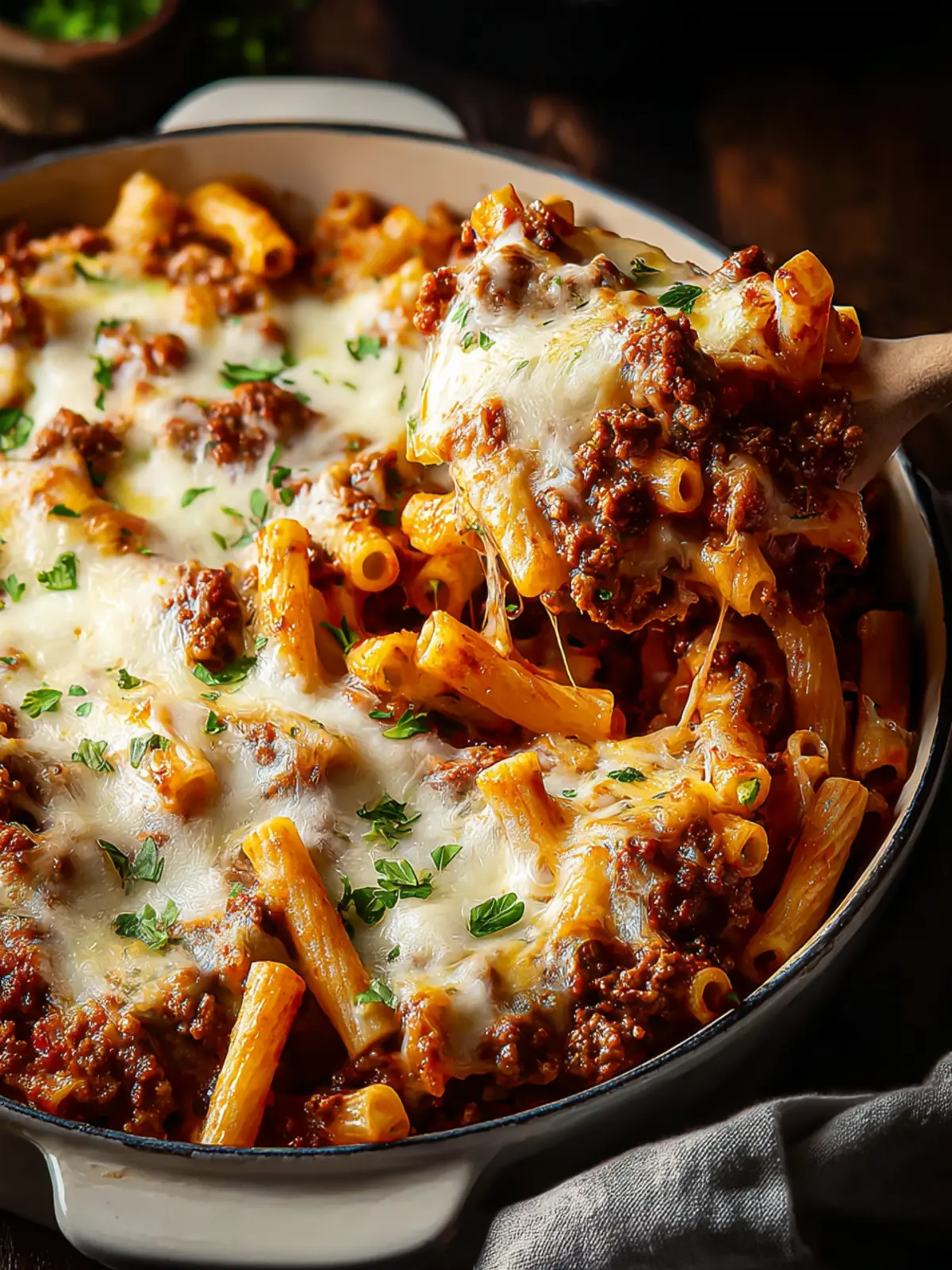Baked Ziti with Ground Beef: Comforting and Cheesy Delight First Image