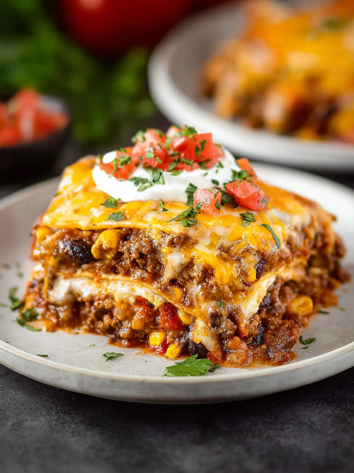 Beef Enchilada Casserole with Corn Tortillas First Image