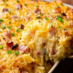 Cheesy Ham and Hash Brown Casserole First Image