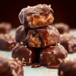 Chocolate Dipped Date Caramels First Image