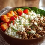 Gluten-Free High Protein Cottage Cheese Ground Beef Bowl First Image