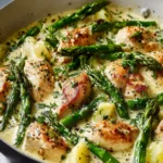 Creamy Chicken Asparagus Skillet First Image