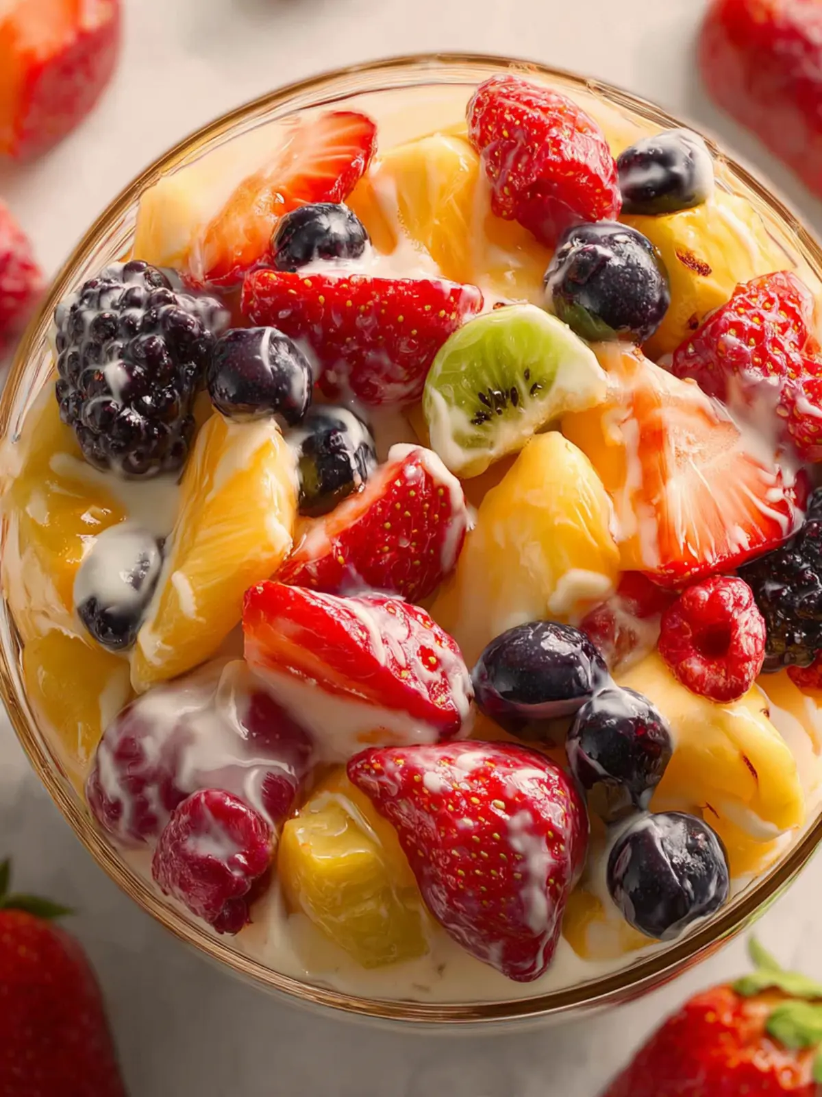 Creamy Fruit Salad Recipe First Image